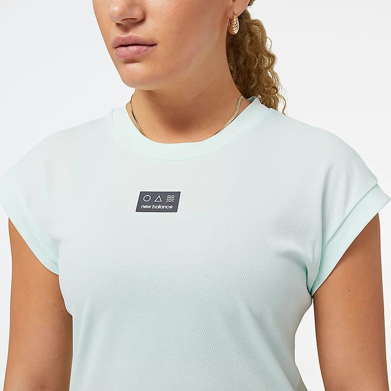 Impact Run AT N-Vent dames T-shirt met korte mouwen – LIGHT SURF