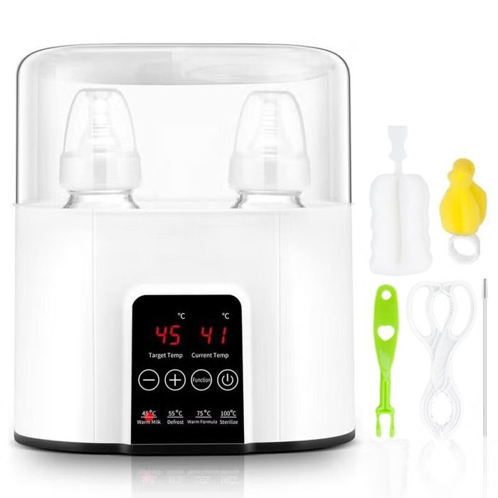Chauffe-biberon électrique rapide 4 en 1 - Lait maternel formule écran LCD - Blanc