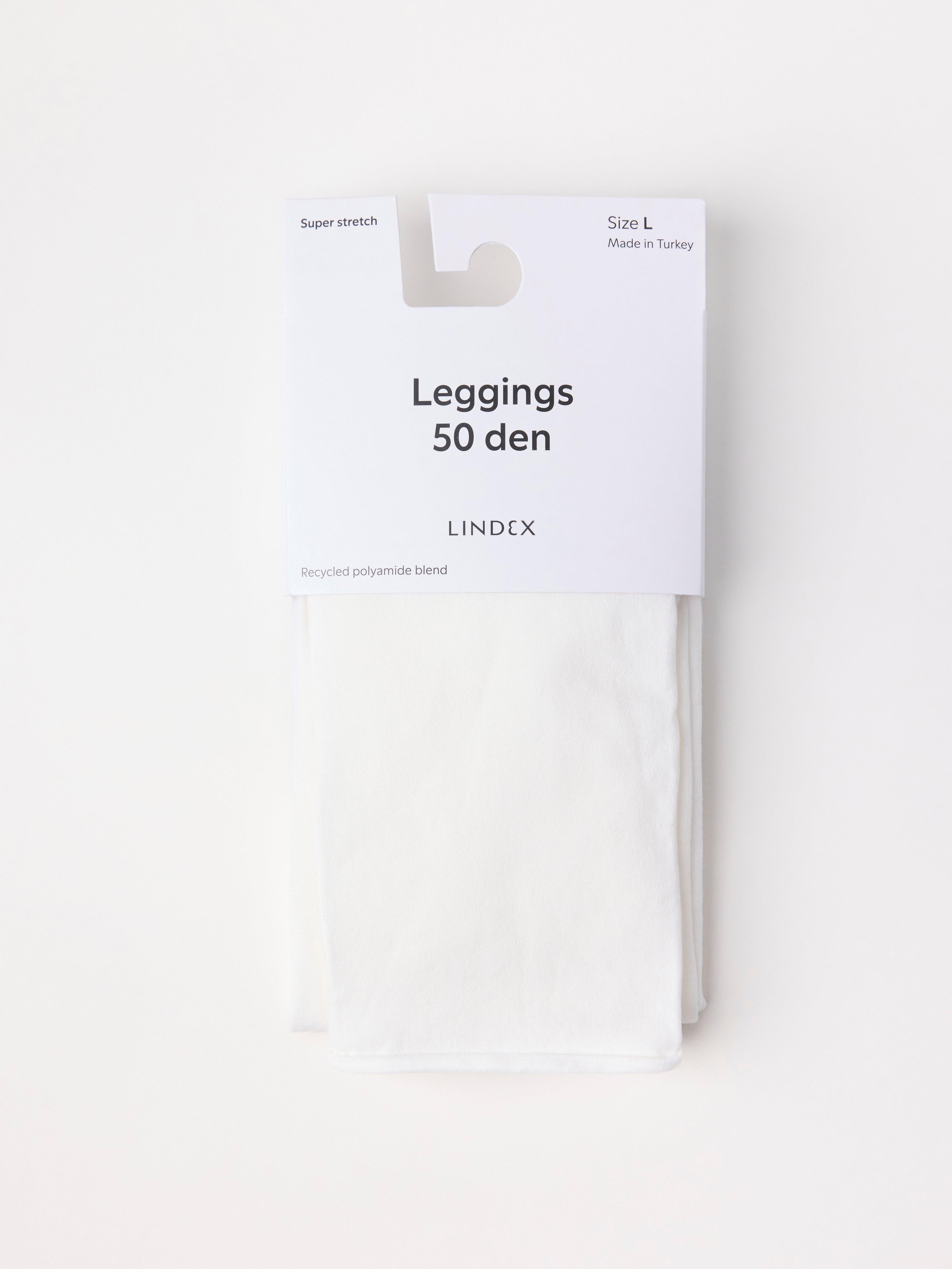 Legíny 50 denier bílé