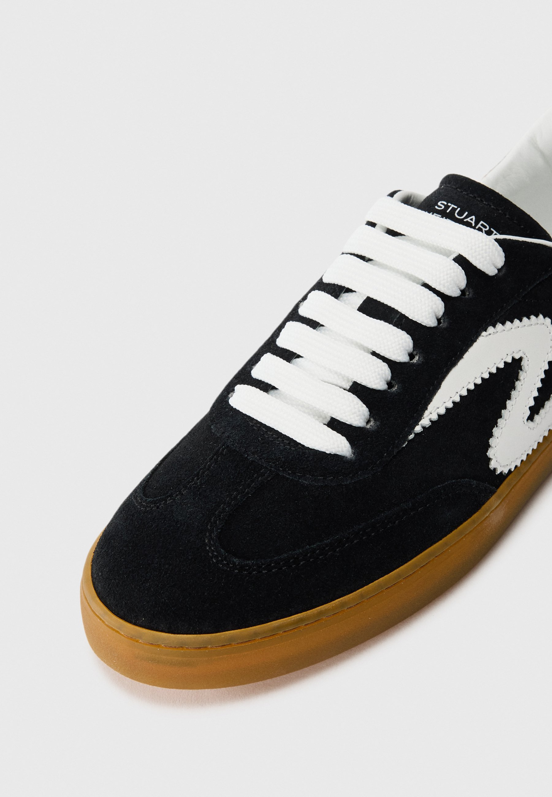 Stuart Weitzman RUNAROUND - Sneakers - zwart/wit