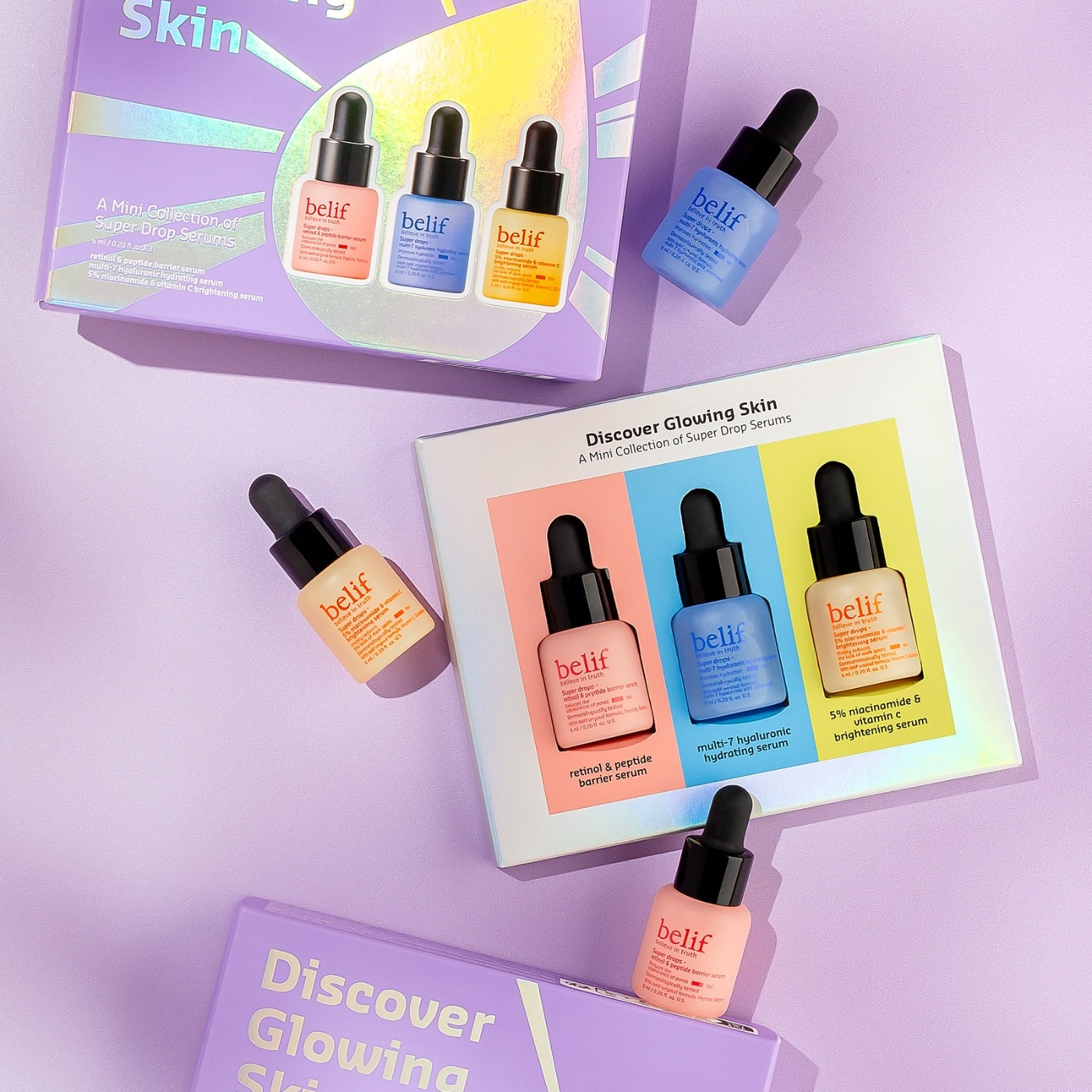 Belif set za njegu lica „Discover Glowing Serum Mini Kit“ – 1 komad