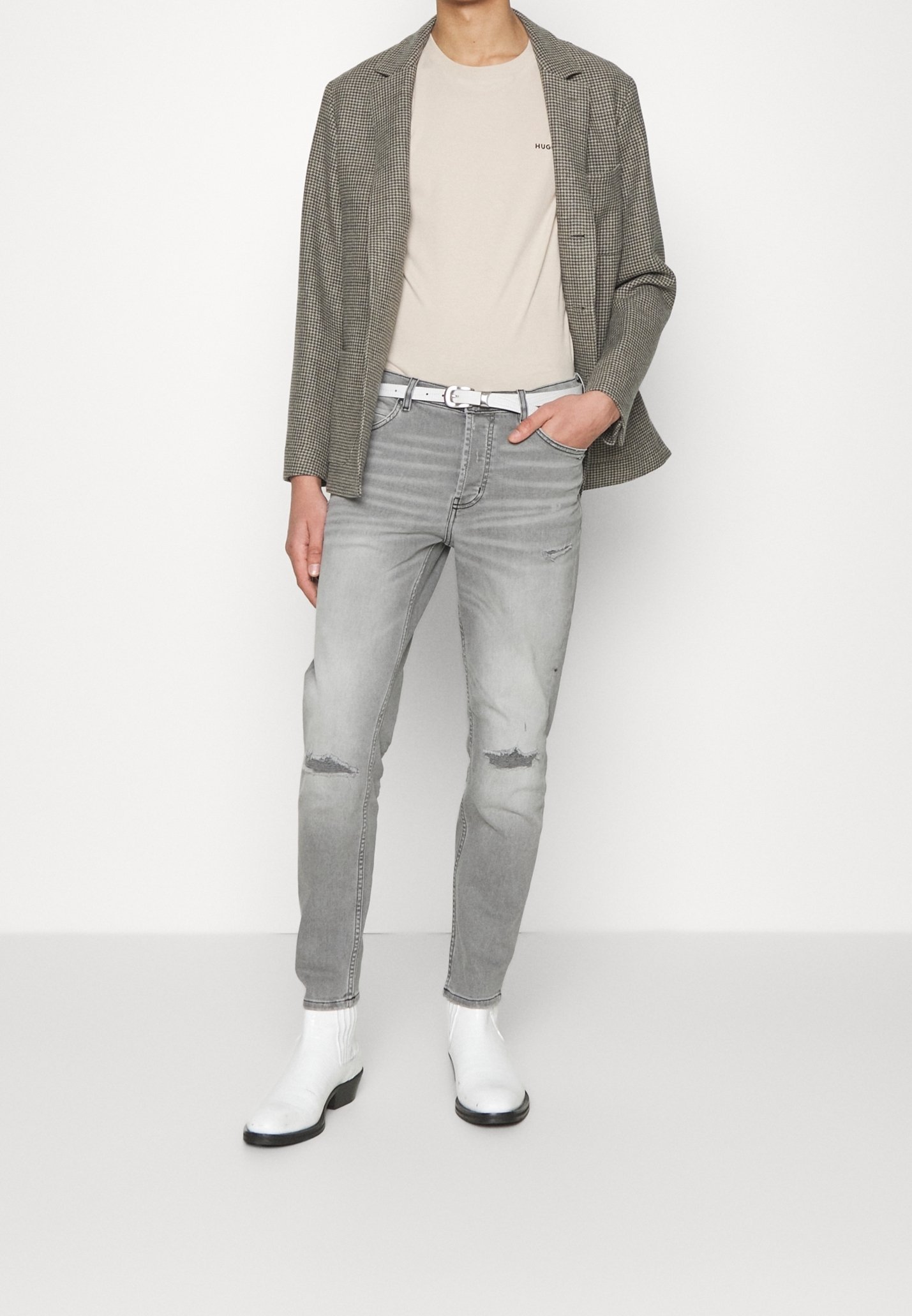 HUGO Basic T-Shirt – beige