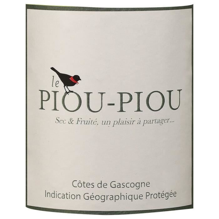 Piou Piou des Vignes Côtes de Gascogne - Vino blanco seco 2023