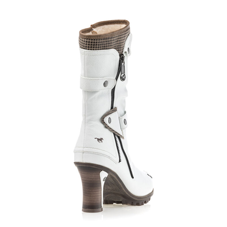 Weiße Damenstiefel / Stiefeletten