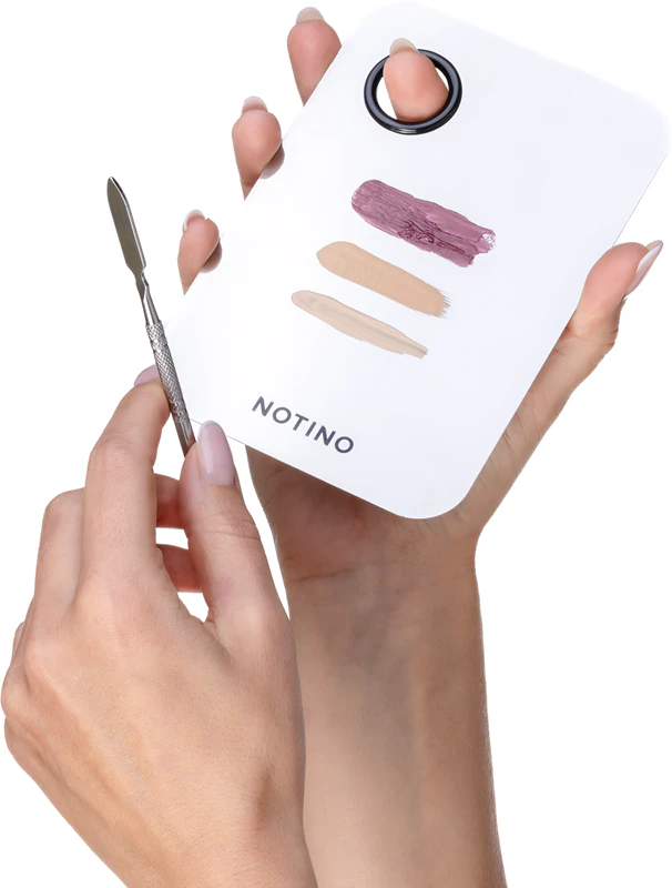 Notino Makeup Brushes Professional Mixing Palette With Spatula paleta na miešanie make-upu so špachtľou