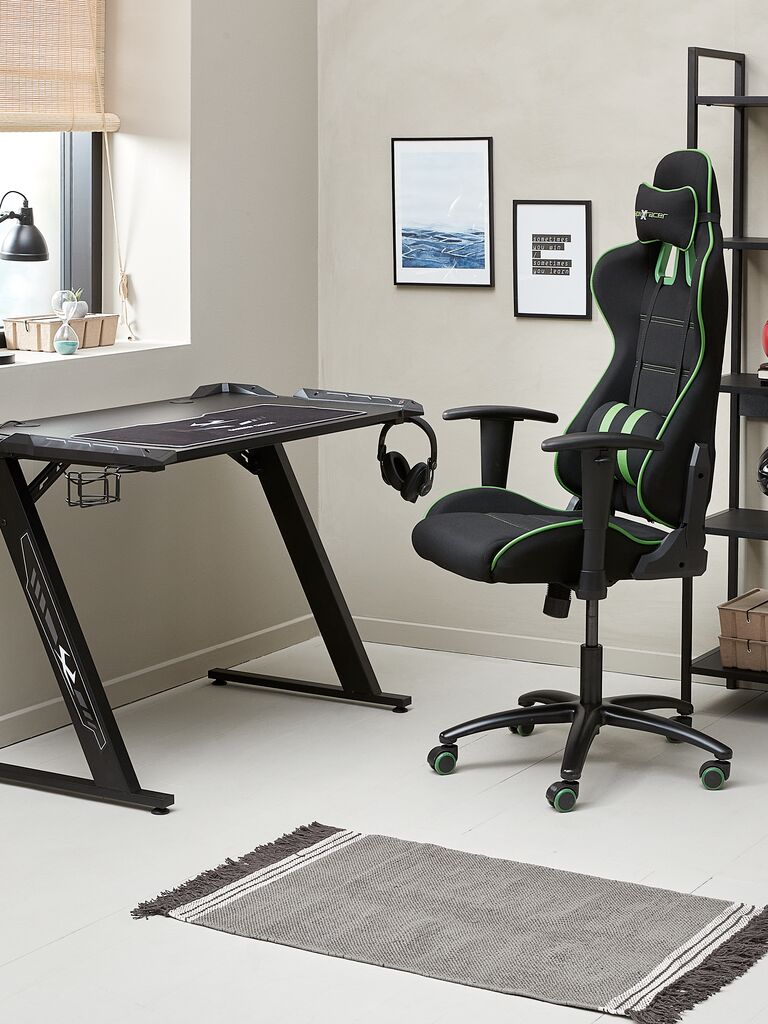 LAMBJERG Gaming stolica LAMBJERG Black Mesh/Green