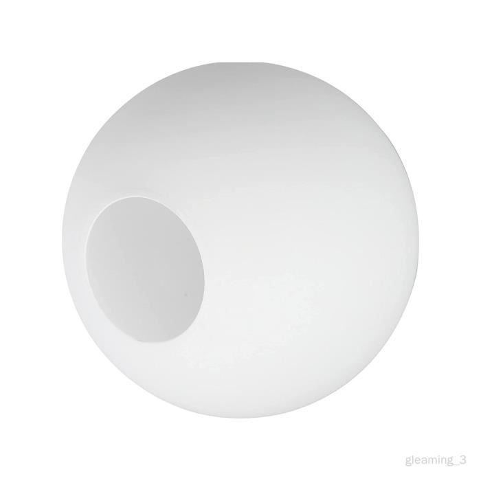 Pantalla de lámpara - Cristal - 10 cm - Blanca - Contemporánea - Diseño elegante