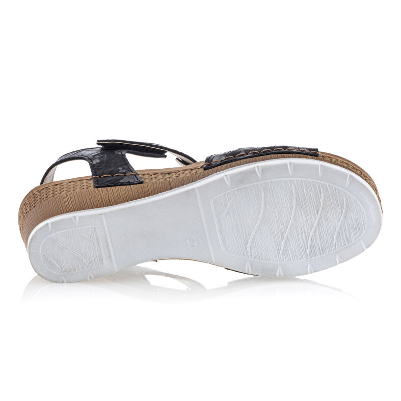 Sandalias negras para mujer / Zapatos de punta abierta