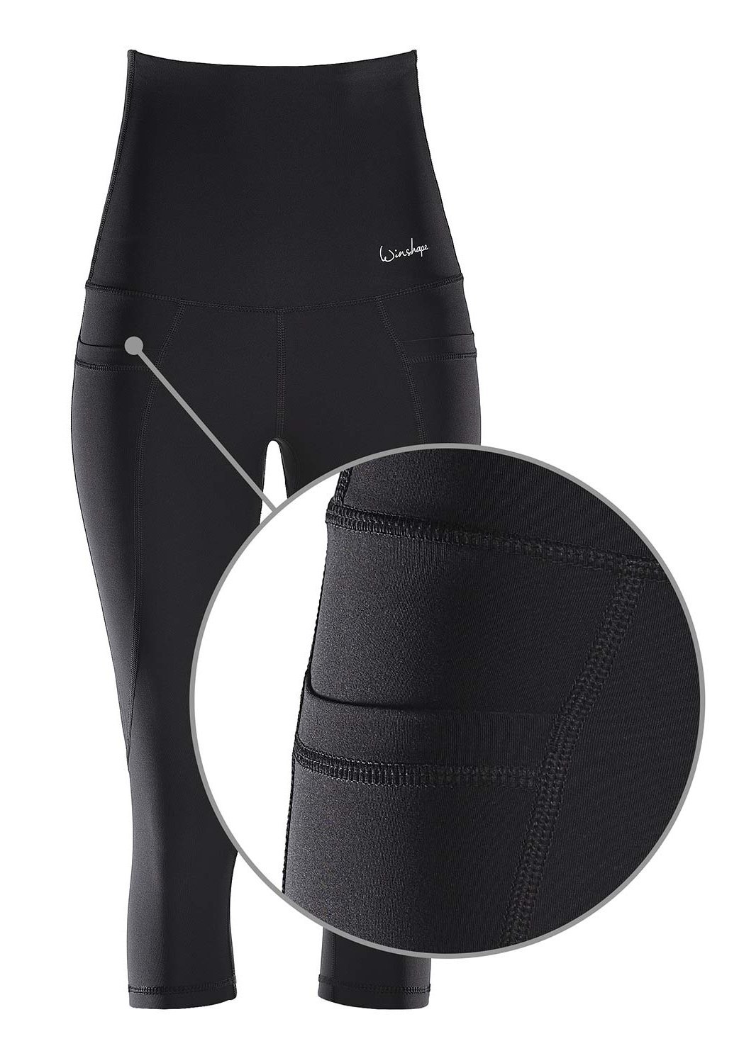 Winshape FUNCTIONAL POWER - 3/4 sportbroek - zwart