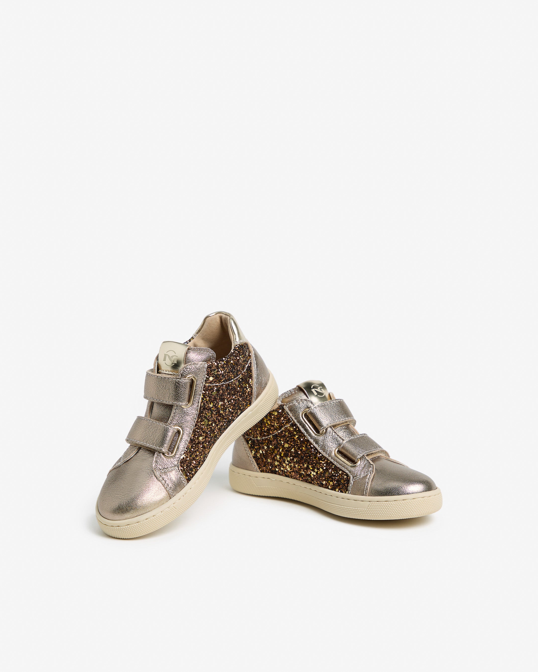  Junior-Sneaker für Mädchen aus Leder und Funktionsmaterial