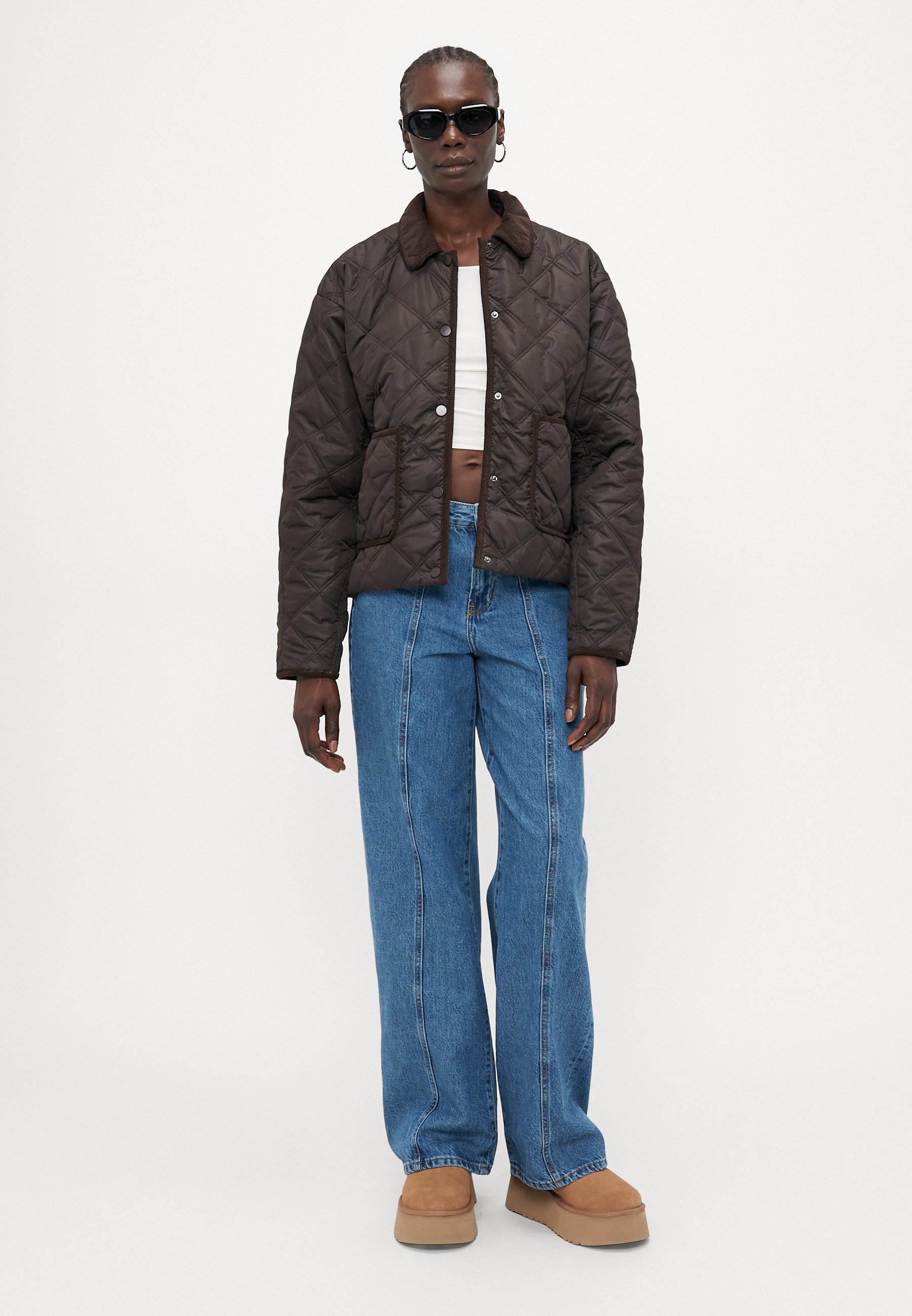 Vero Moda Tall VMMINNESOTA SHORT JACKET - Lichte jas - chocoladetaart