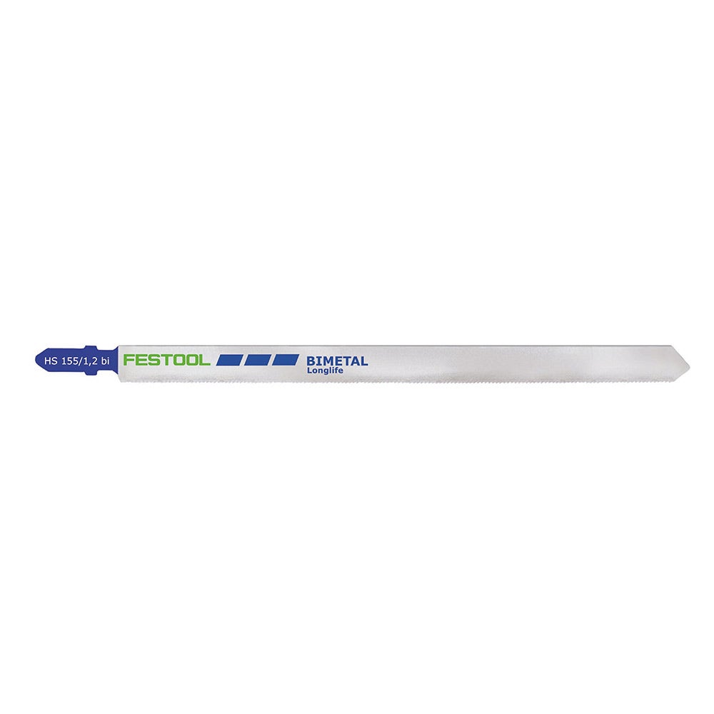 FESTOOL sagblad 155 mm x 1,2 mm med T-skaft for skjæring av metall – 5 stk. 204337