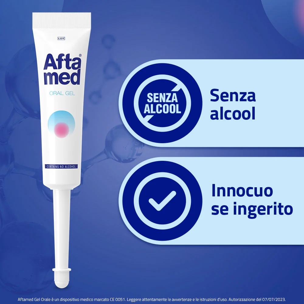 AFTAMED Gel Aftamed 10 ml después de la aplicación