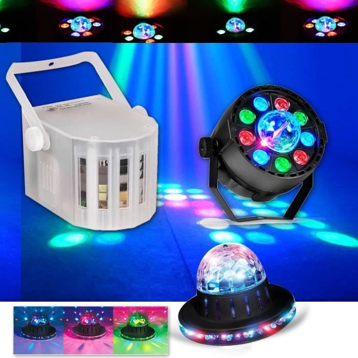 500W Sound System Package: Amplifier + Speakers + USB Mixer + 4 LED Light Sets