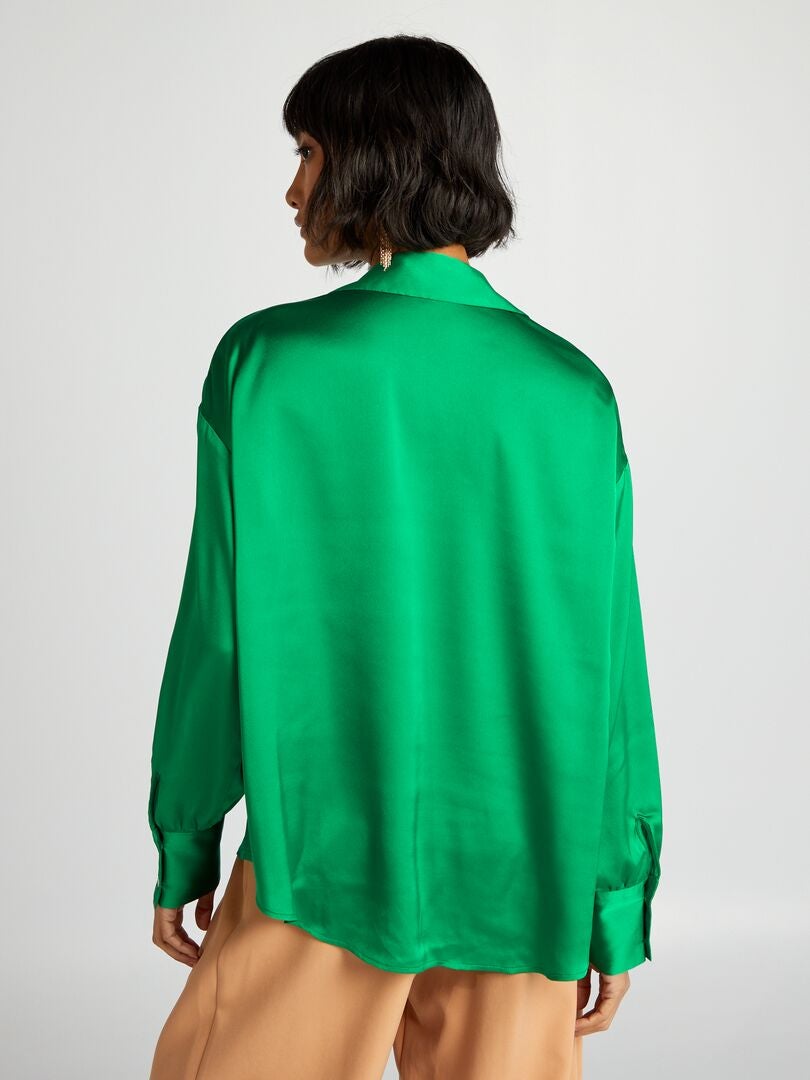 Chemisier Satinado - VERDE