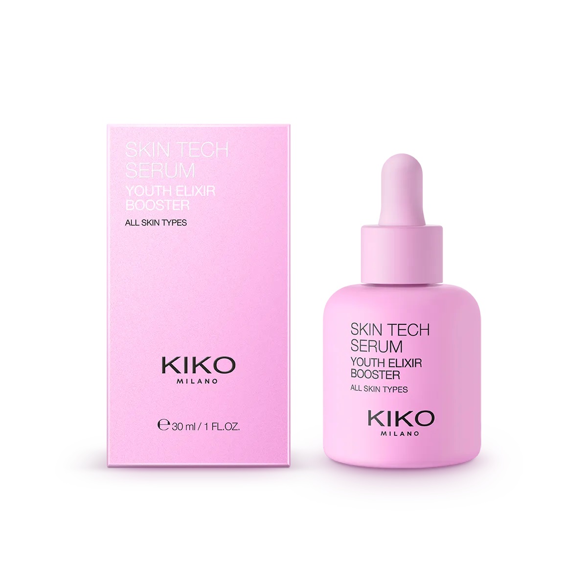Kiko Milano Skin Tech seruma jaunības eliksīra pastiprinātājs
