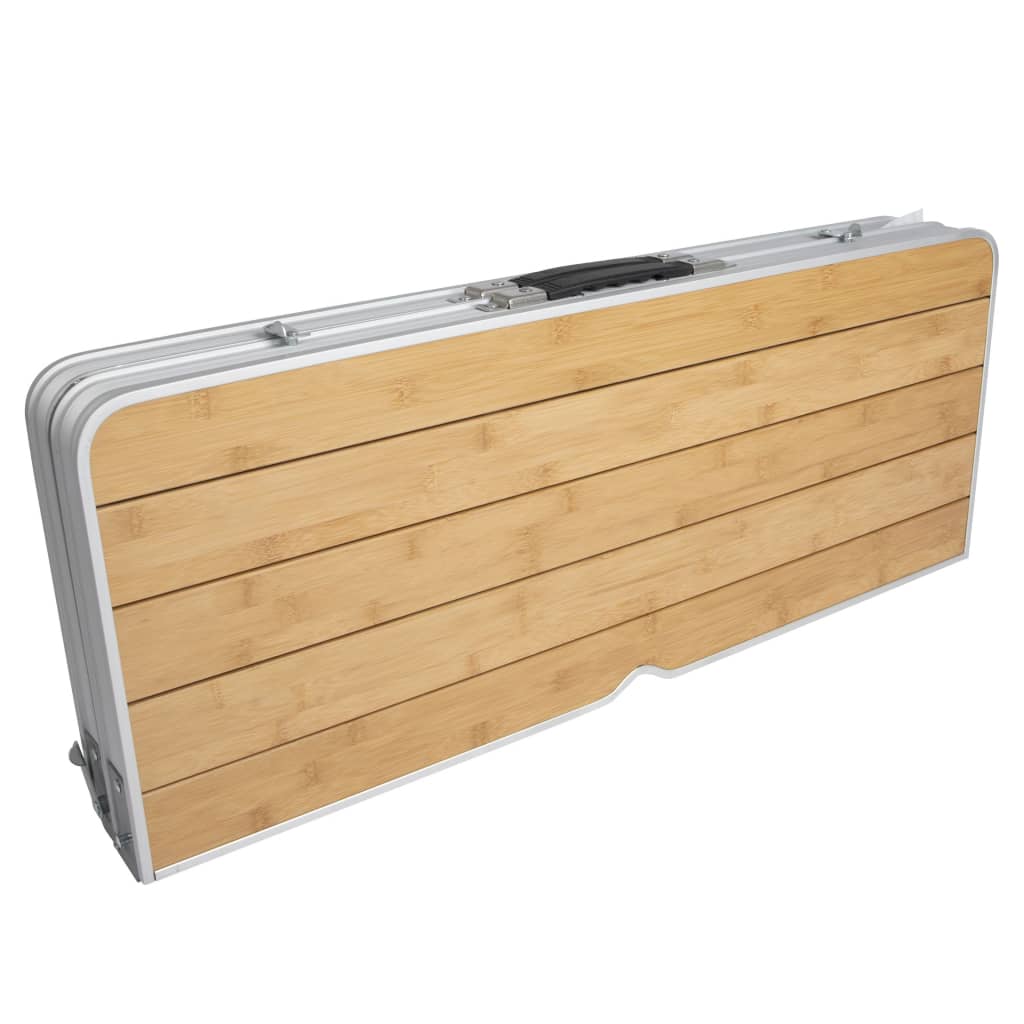 Set De Mesa De Picnic Plegable Bambú Bo-camp
