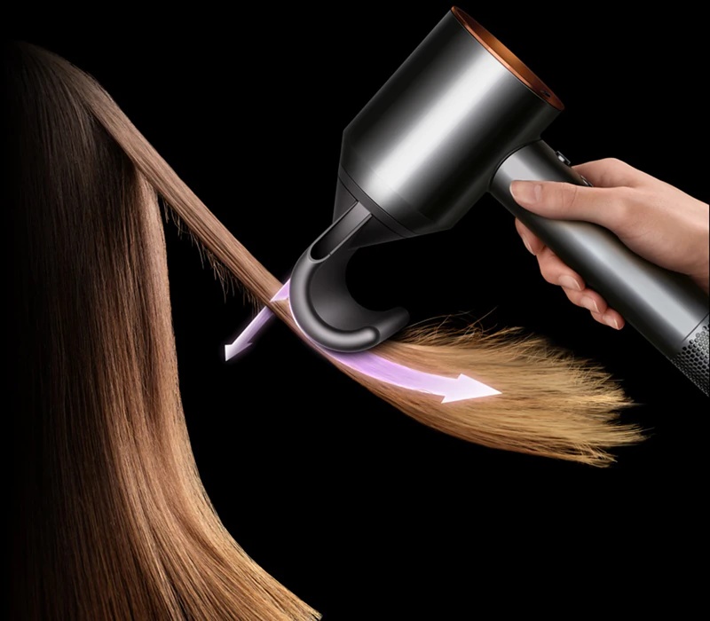 „Dyson Supersonic™ HD07 T1/T2“ Prūsų mėlynos / sodraus vario spalvos plaukų džiovintuvas