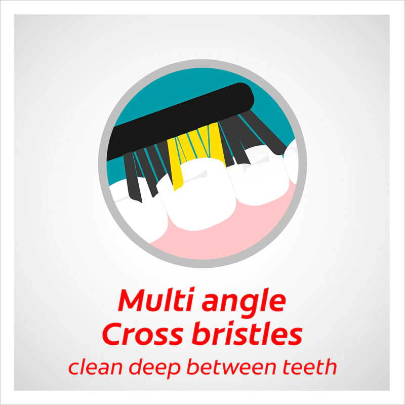 Escovas de dentes Colgate Zig Zag Charcoal tamanho médio