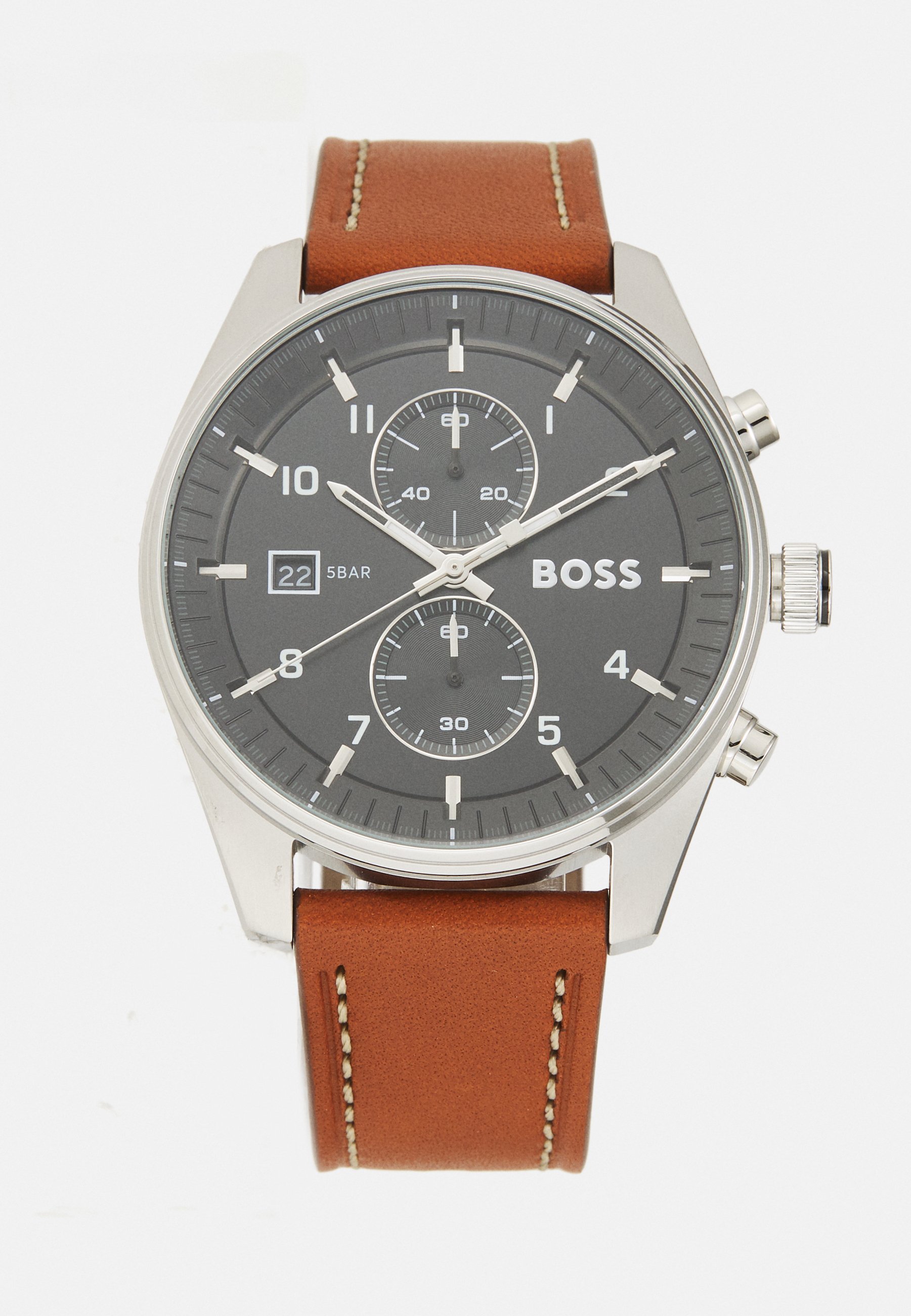 BOSS SKYTRAVELLER - Chronograafhorloge - bruin/zwart