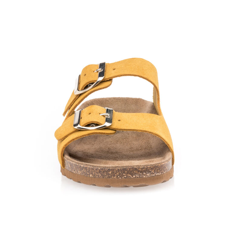 Gelbe Damensandalen / Zehenfreie Schuhe