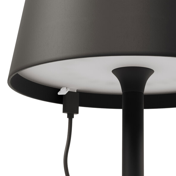 Επαναφορτιζόμενη επιτραπέζια λάμπα LED Dinner Light κλασική, μαύρη