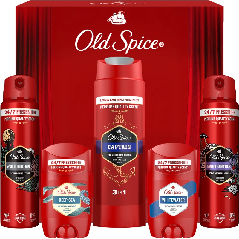 „Old Spice Discovery Box“ dovanų rinkinys vyrams