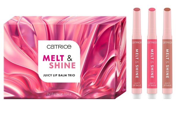 Trio Melt & Shine lūpu balzami Lūpu balzami, mitrinātāji un kopšanas līdzekļi