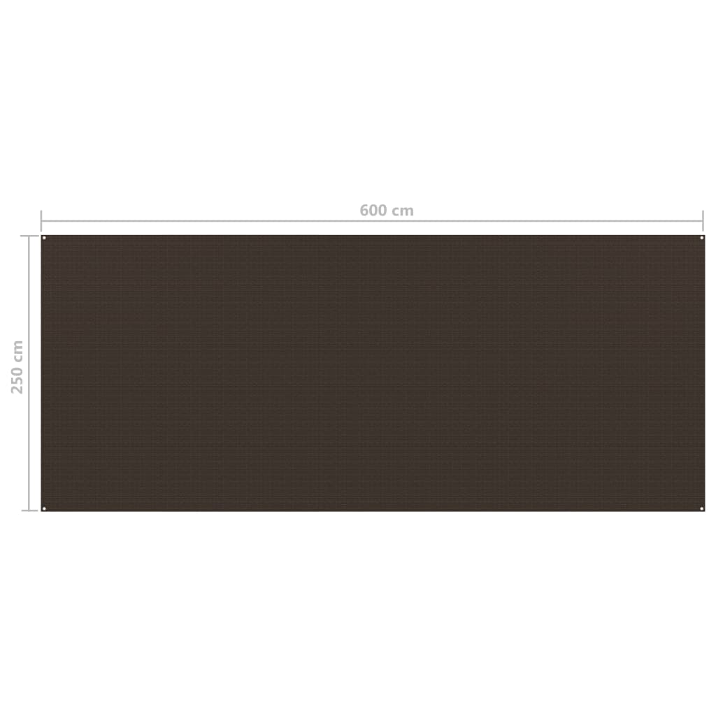  Vidaxl Camping-Zeltmatte 250 x 600 cm