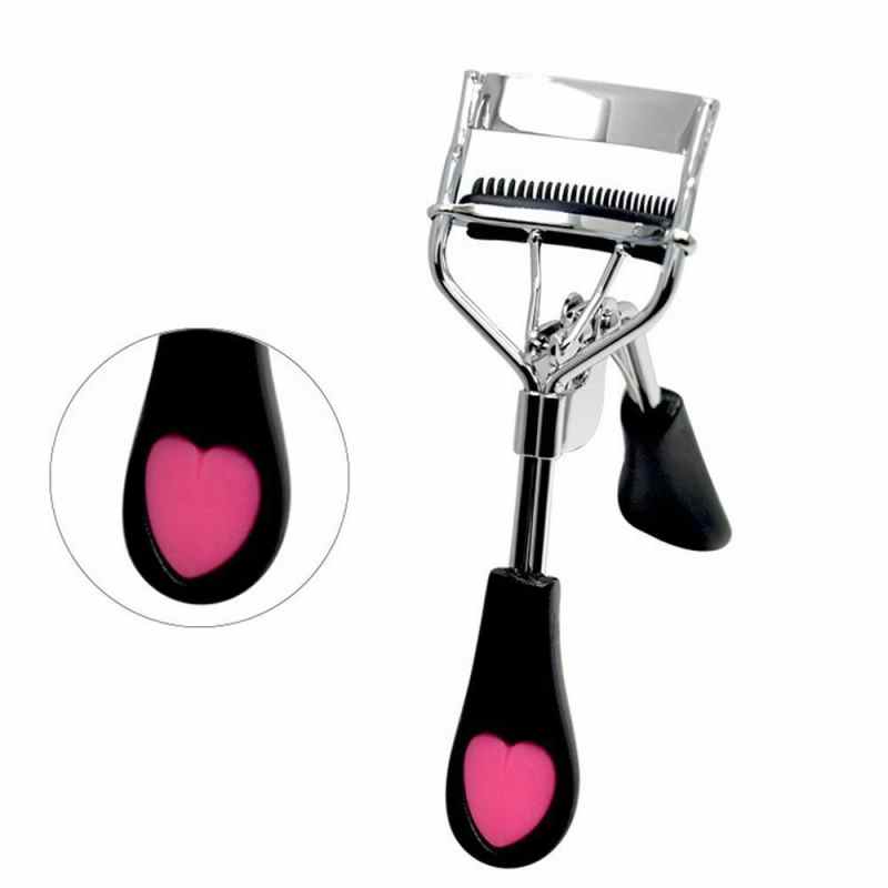 Lot de 2 recourbe-cils professionnels de haute qualité pour femmes, effet naturel, joli effet recourbe-cils, outils argentés