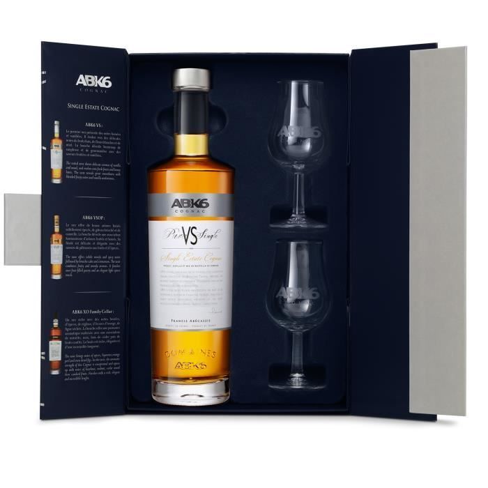 ABK6 Cognac VS Geschenkset mit 2 Gläsern