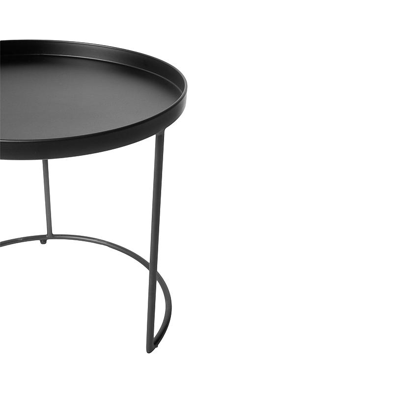 Table d'appoint s/2 ø 48,5 x 45 / 36,5 x 54,5 cm