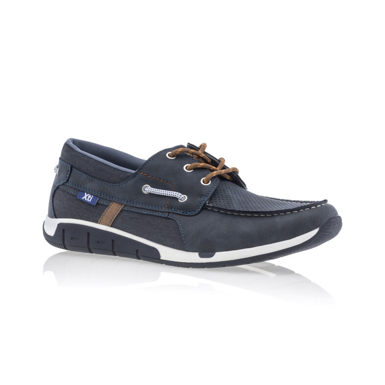 Blaue Herren-Loafer/Bootsschuhe