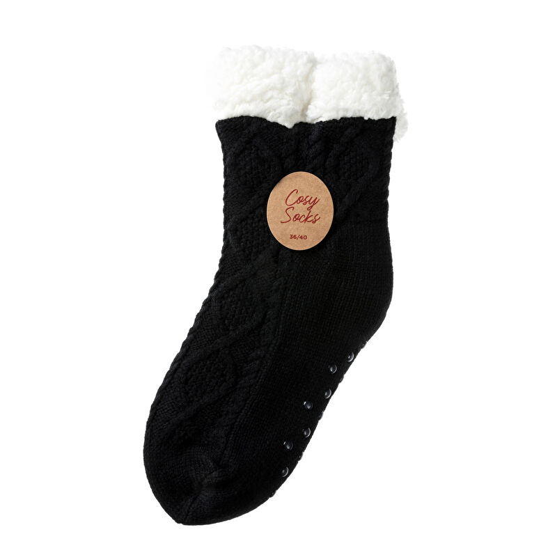 Calcetines y medias negras para mujer