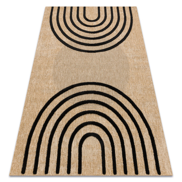 Dywan SPARK 0688 beż / czarny - 120x170 cm