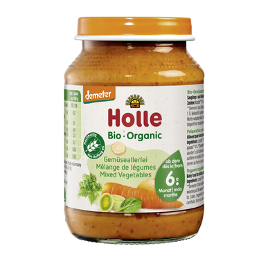 Holle Luomu Kasvissosepurkki 6M 190 g 190 g