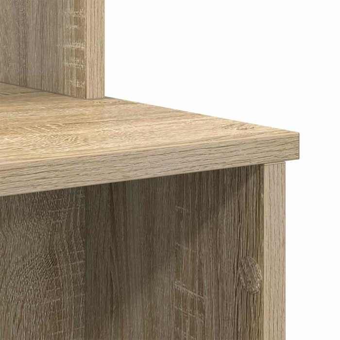 “Saldi invernali” TOP Scrivania moderna e compatta, marrone - Scrivania con contenitore, rovere Sonoma, 120,5x44x88,5 cm PRO80030