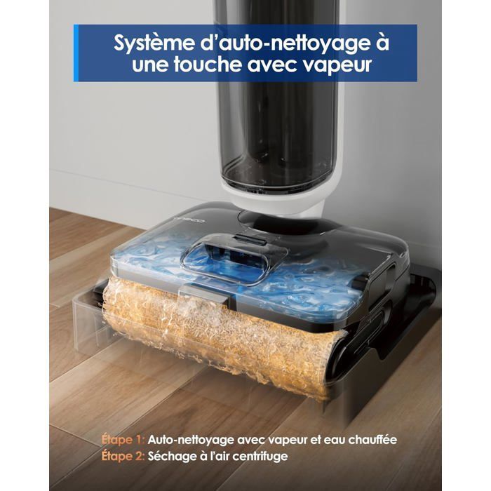 Tineco Floor One S6 Stretch Pulitore a vapore, aspiratore e mocio a vapore multifunzione con filo