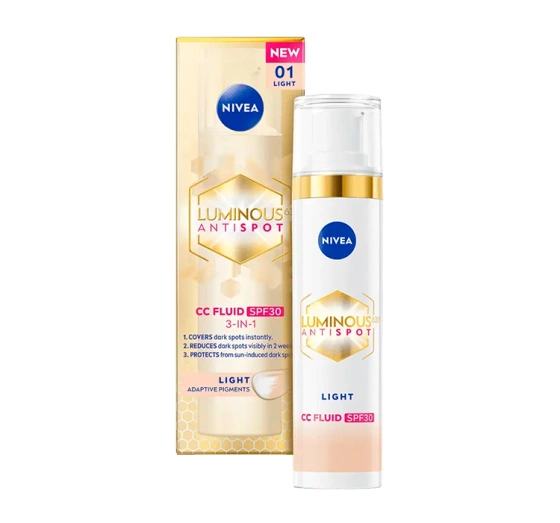 NIVEA Luminous630 Antispot krem CC przeciw przebarwieniom 01 Light 40 ml