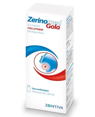 ZERINOL Bain de bouche pour la gorge Zerinolmed 160 ml 0,25 %