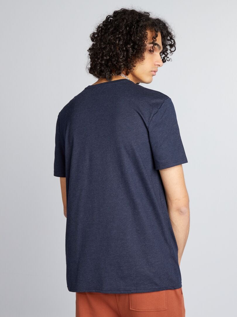 Basic T-shirt - BLAUW