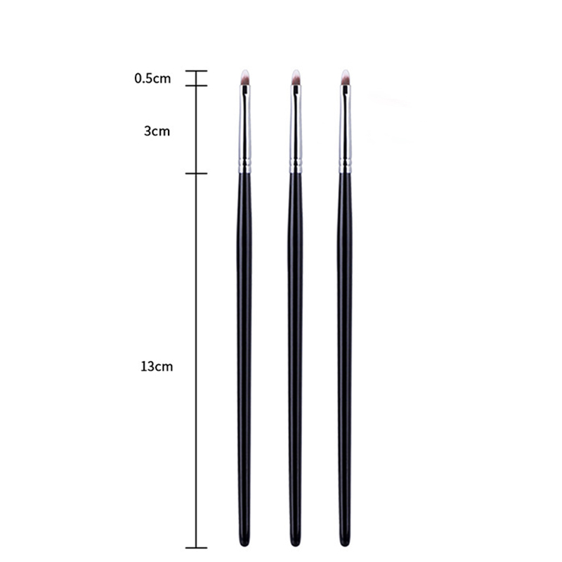 Pinceau eyeliner gel, pinceau eyeliner fin, pinceau eyeliner liquide, pinceau eyeliner professionnel de précision fin et long, outils de maquillage des yeux T23