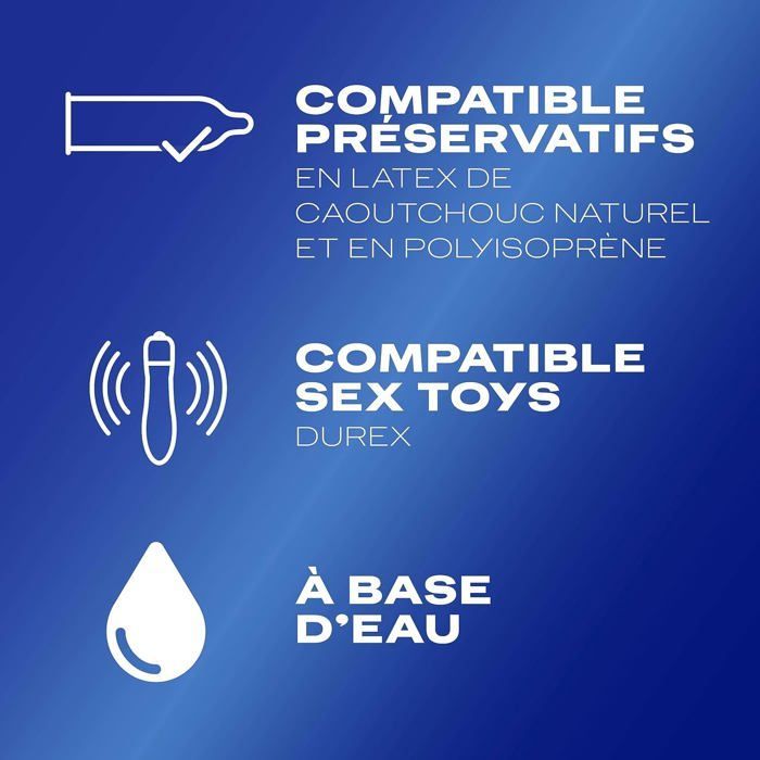 Durex - Lot De 3 Gels Lubrifiants Intimes - Hot Chauffant 100ml - Crazy Cherry Comestible 100ml - Sensitive Confort 50ml