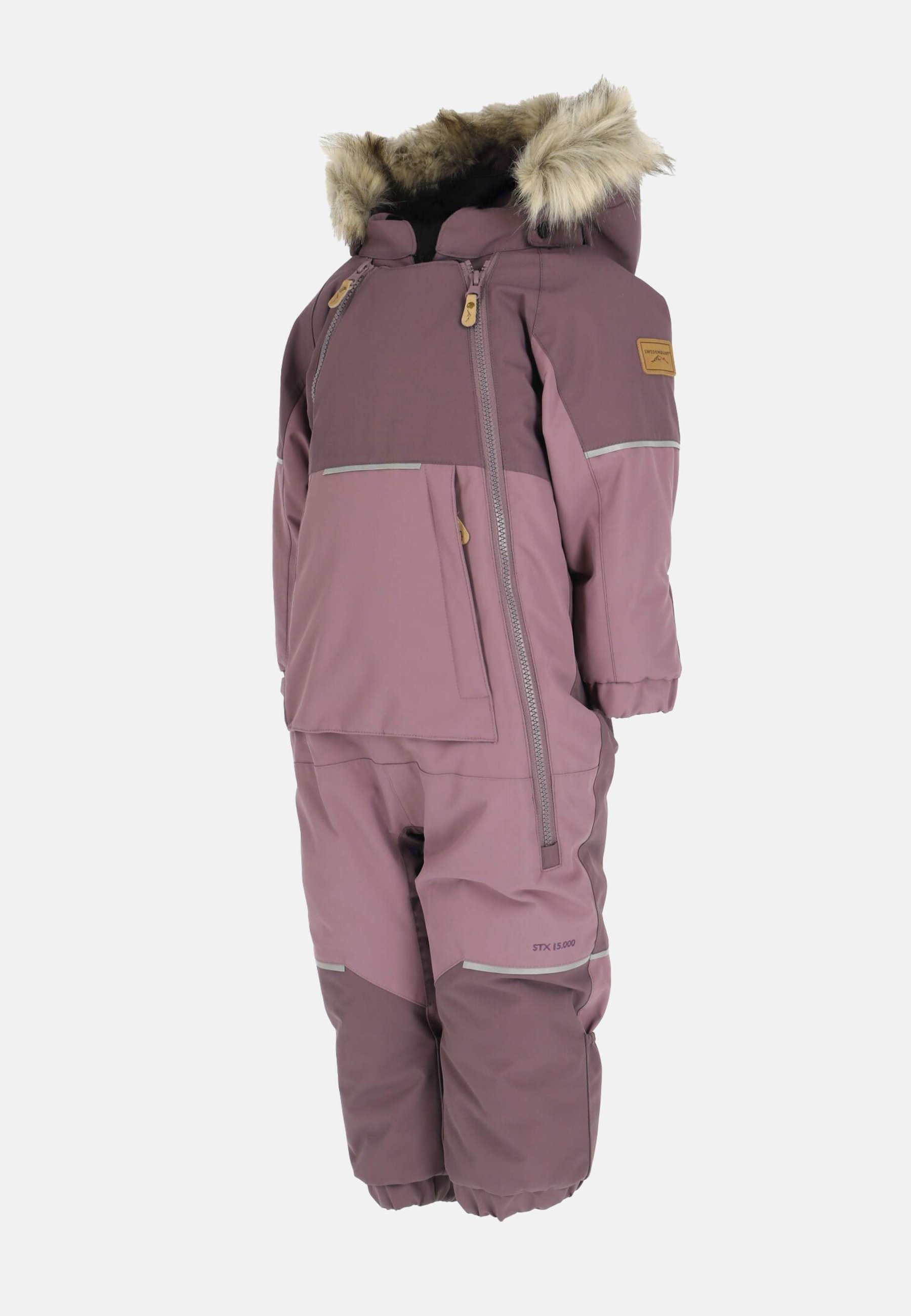 Swedemount HAFJELL OVERALL - Snowsuit - dk. mauve pale mauve