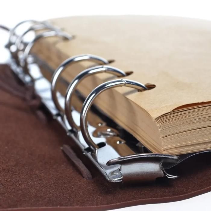 Retro Notebooks & Journals Agenda Binder Sketch Leather Book SOIL COVER 14X10CM REPLACABLE KRAFT PAPER INNEREN SAPE[J24]