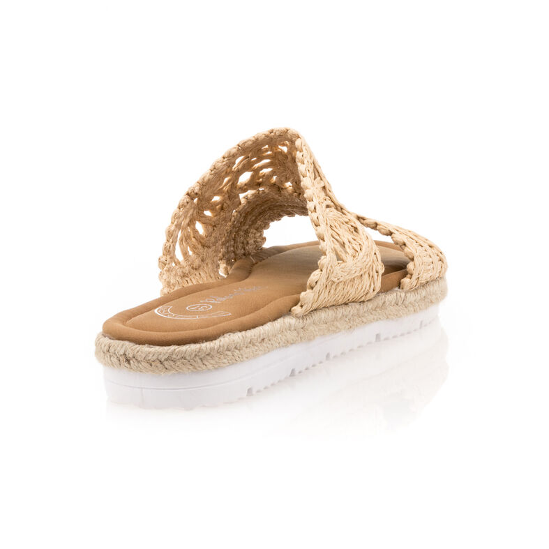 Zuecos/mules beige para mujer