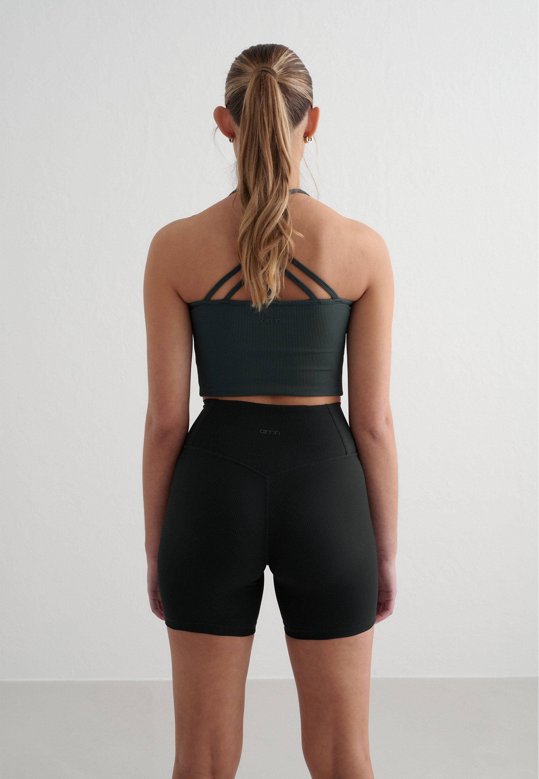 aim'n® RIBBED PERFORMANCE - Leggings - zwart