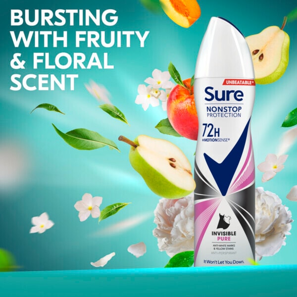Sure izzadásgátló dezodor aeroszol Nonstop Invis Pure 150ml