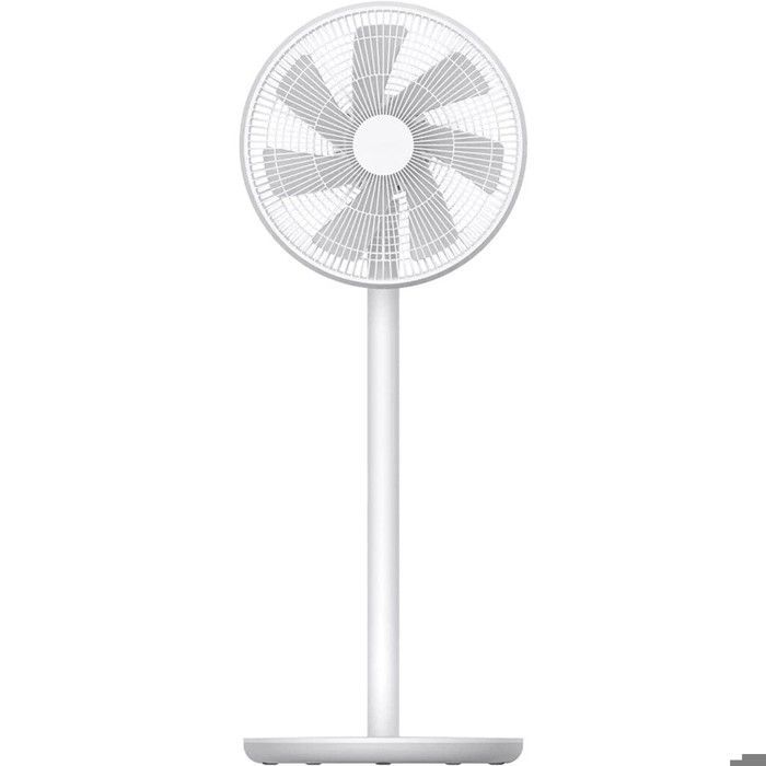 Ventilatore a piantana Xiaomi PYV4007GL da 45 W in metallo bianco con 3 velocità.