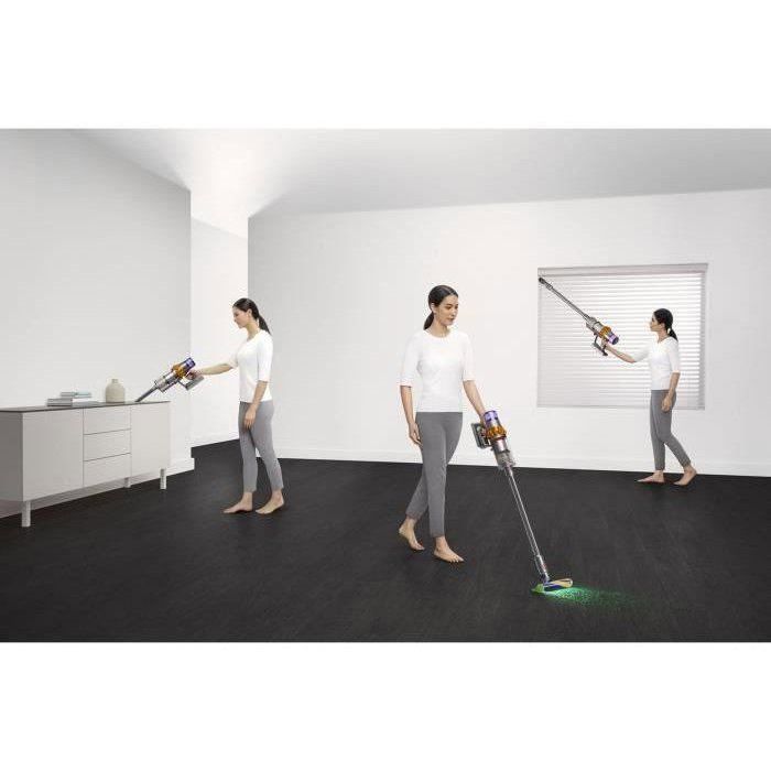 DYSON V15 Detect Absolute - Draadloze stofzuiger - 240 AW vermogen - Tot 60 minuten gebruiksduur - Borstel met geïntegreerde verlichting